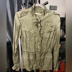 Max jeans green military style coat